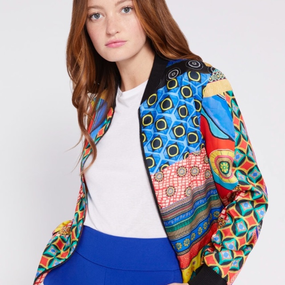 Alice Olivia Reversible Bomber Jacket